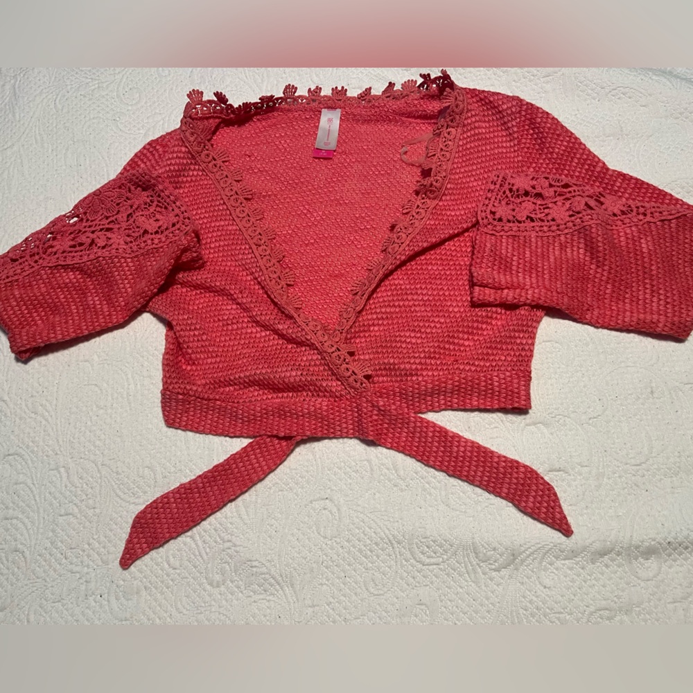 Pink Wrap top/mini jacket